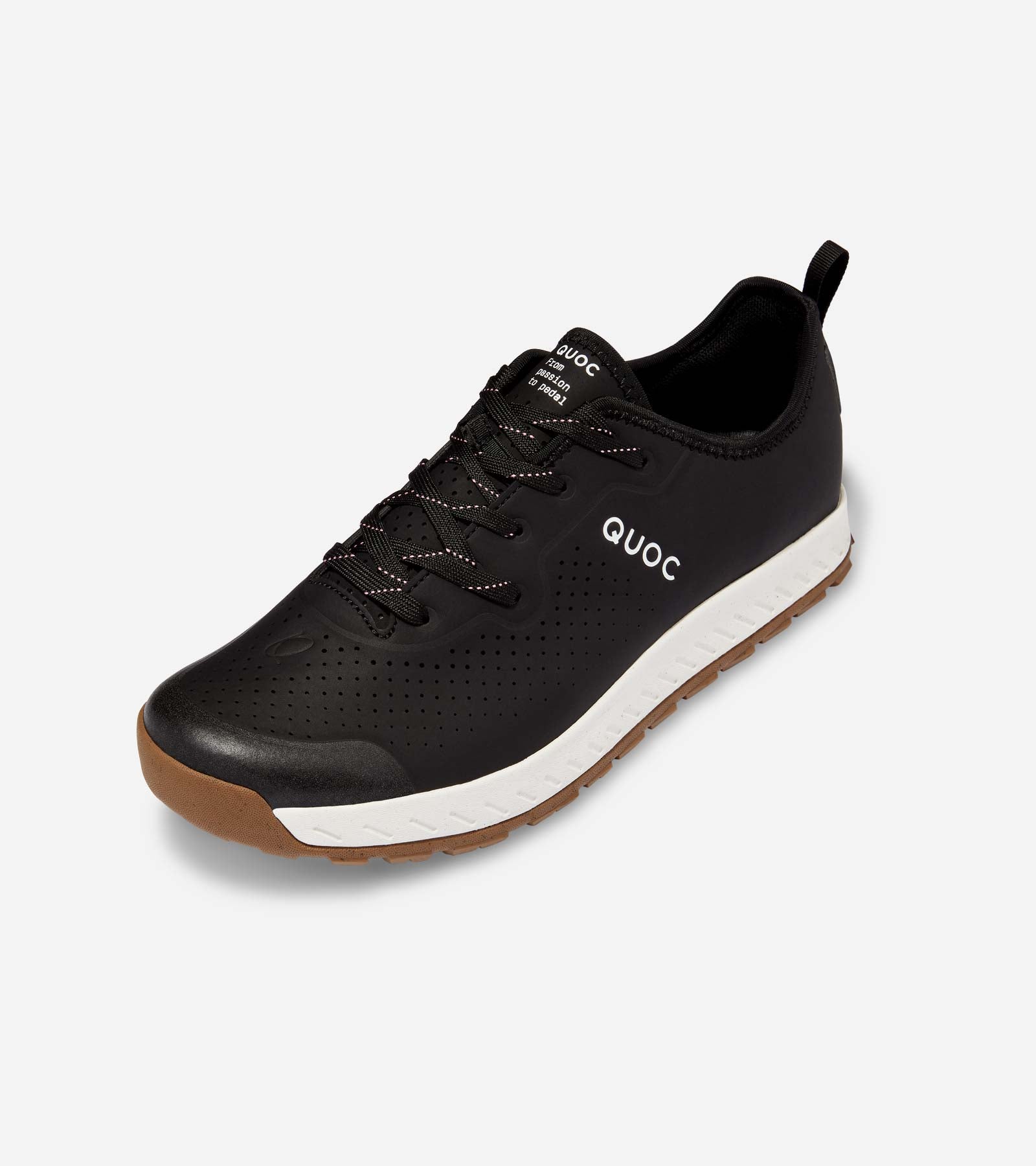 Weekend City, All Purpose & MTB Cycling Shoe - Black On White | QUOC